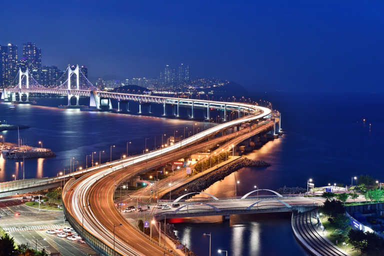 a bridge over a river